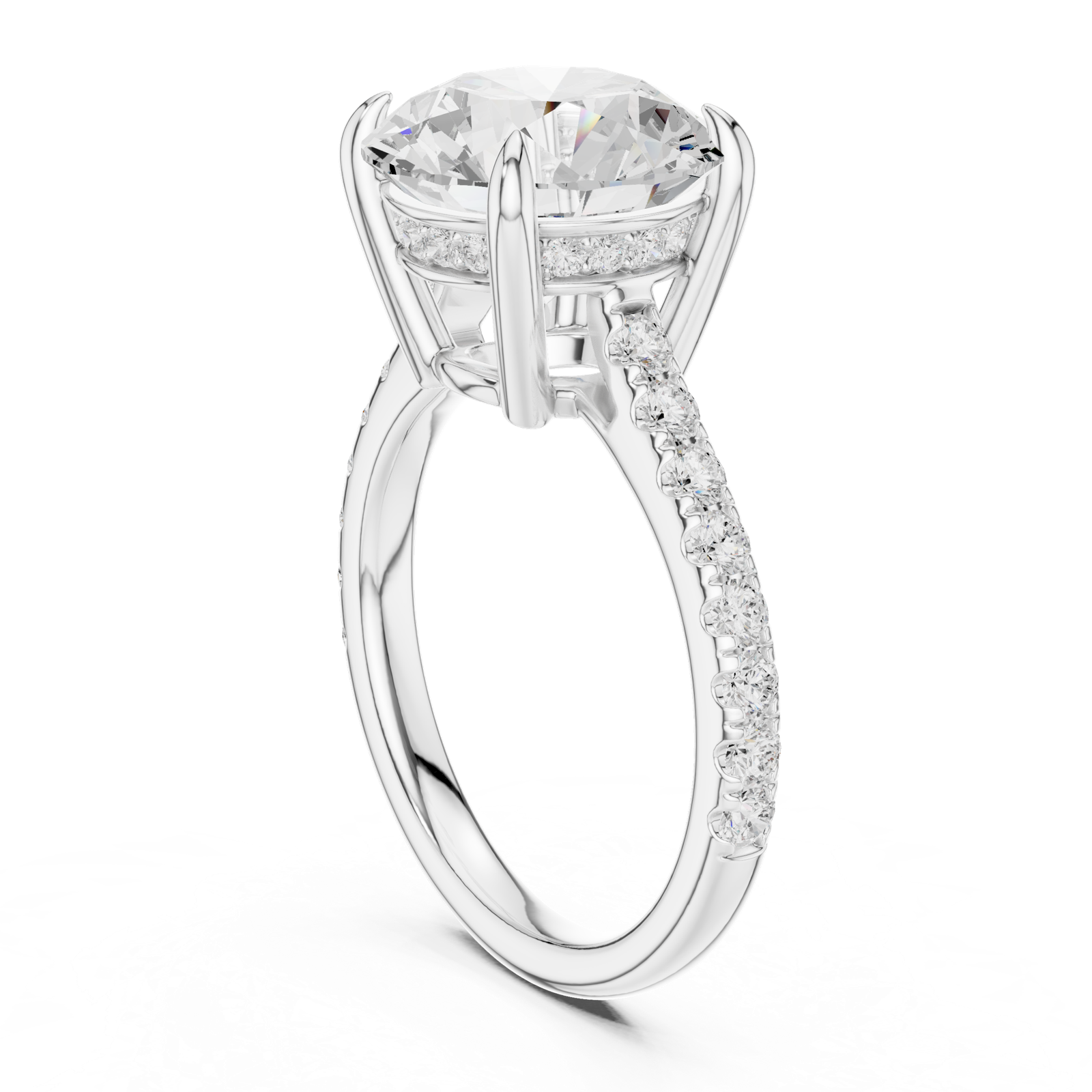 Gold Ring DDLR-1030, White Gold