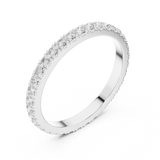 Gold Ring DDLR-1115, White Gold, view 2