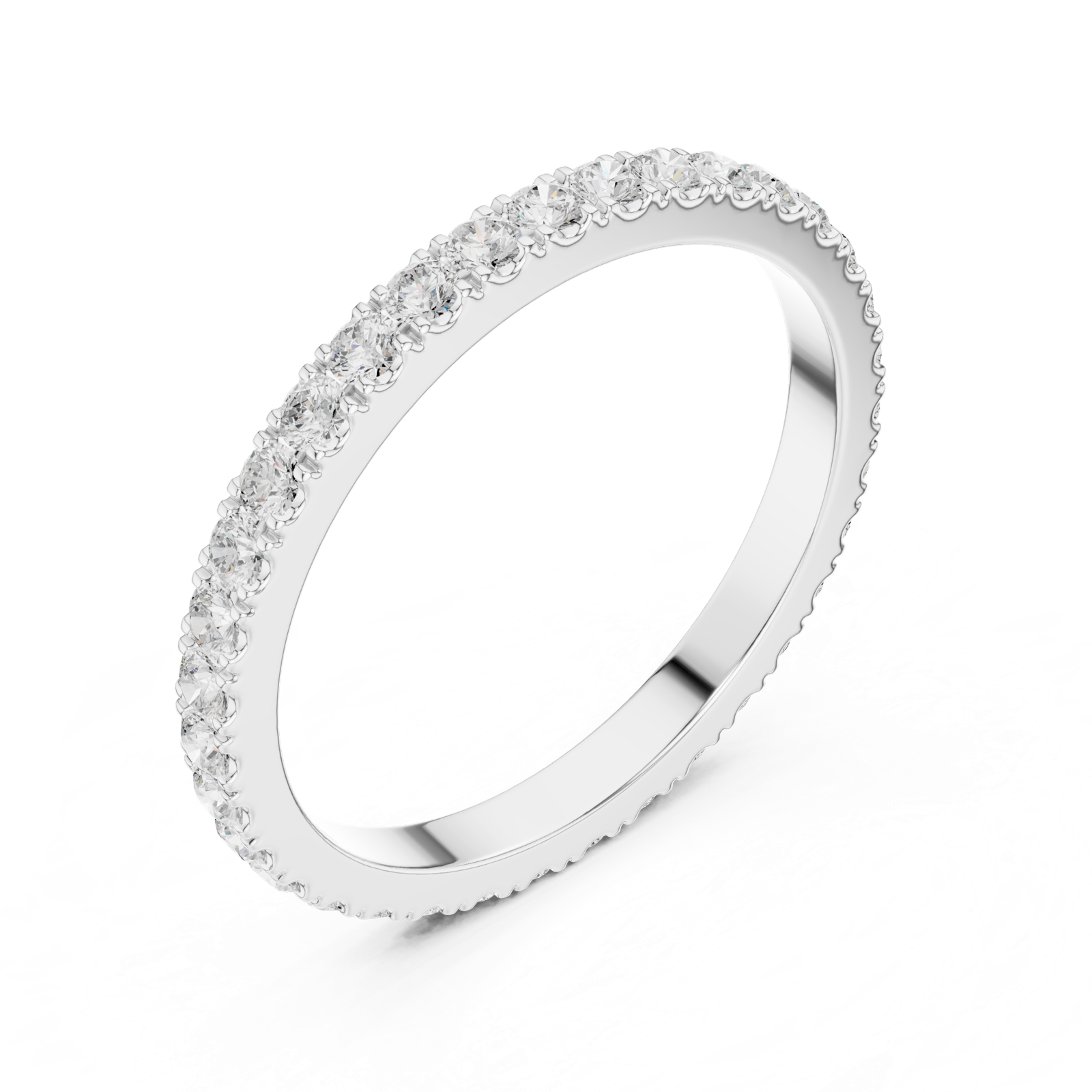 Gold Ring DDLR-1115, White Gold, view 2