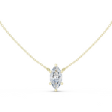Gold Jewelry DDPO-001, Marquise center stone, Yellow Gold