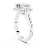 Gold Ring DDLR-332, White Gold, view 1