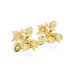 Gold Earrings 9-10012E, Yellow Gold, view 3