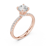 Gold Ring DDLR-643, Rose Gold, view 2