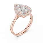 Gold Ring DDLR-785, Rose Gold, view 2
