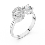 Gold Ring DDLR-003, White Gold, view 2