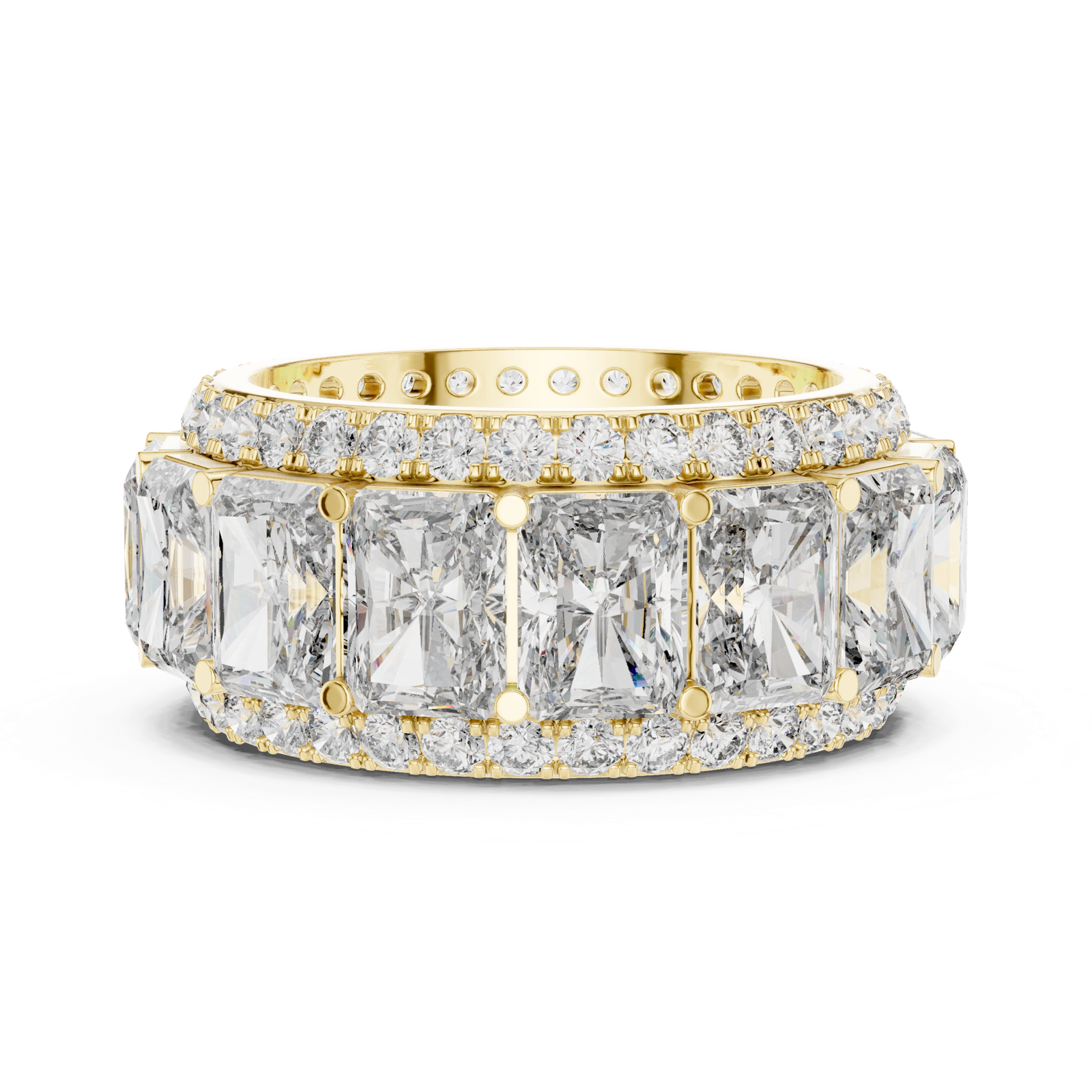 Gold Ring DDLR-243, Yellow Gold, view 3