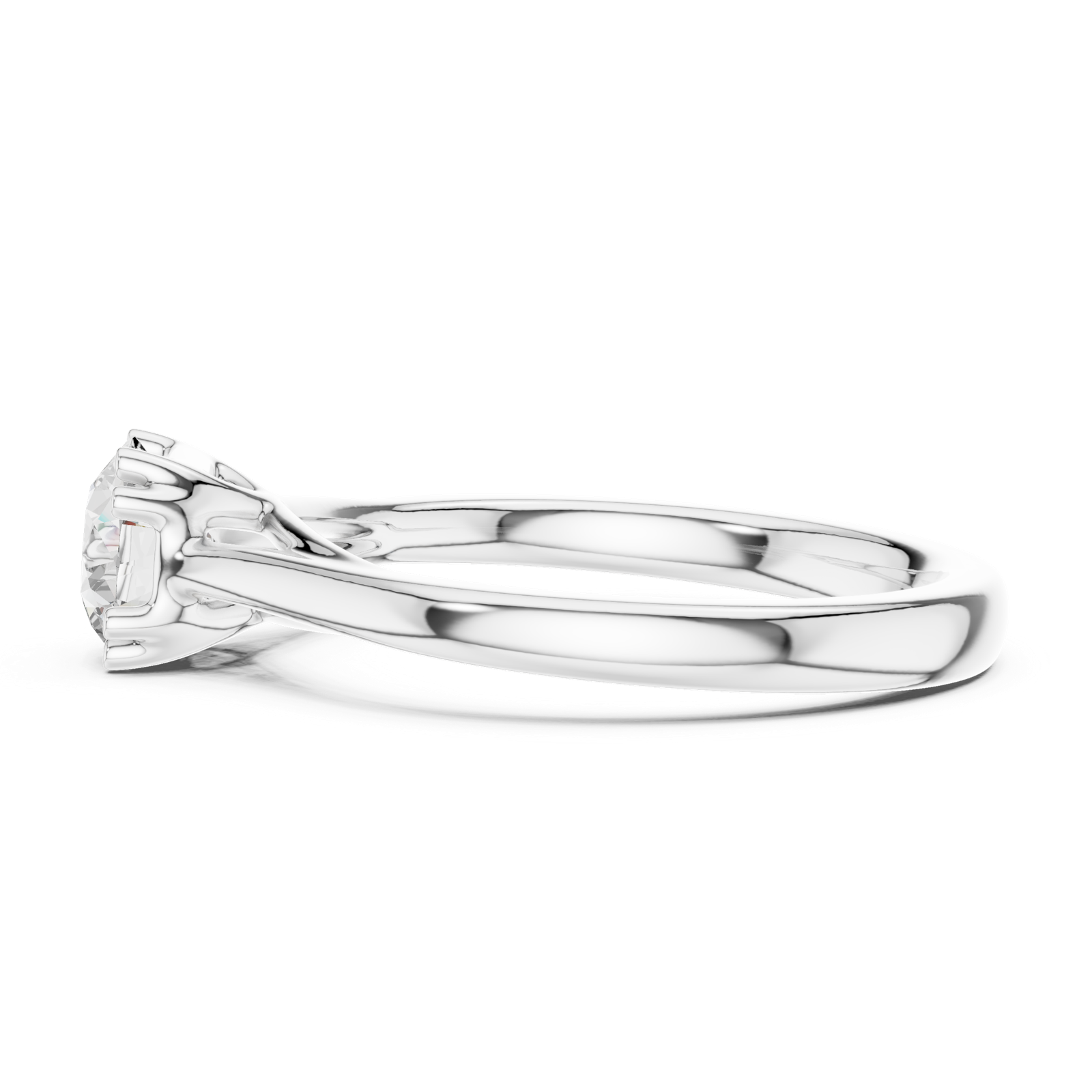 Gold Ring DDLR-550, White Gold, view 3