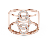 Gold Ring LR-01 (85), Rose Gold, view 4