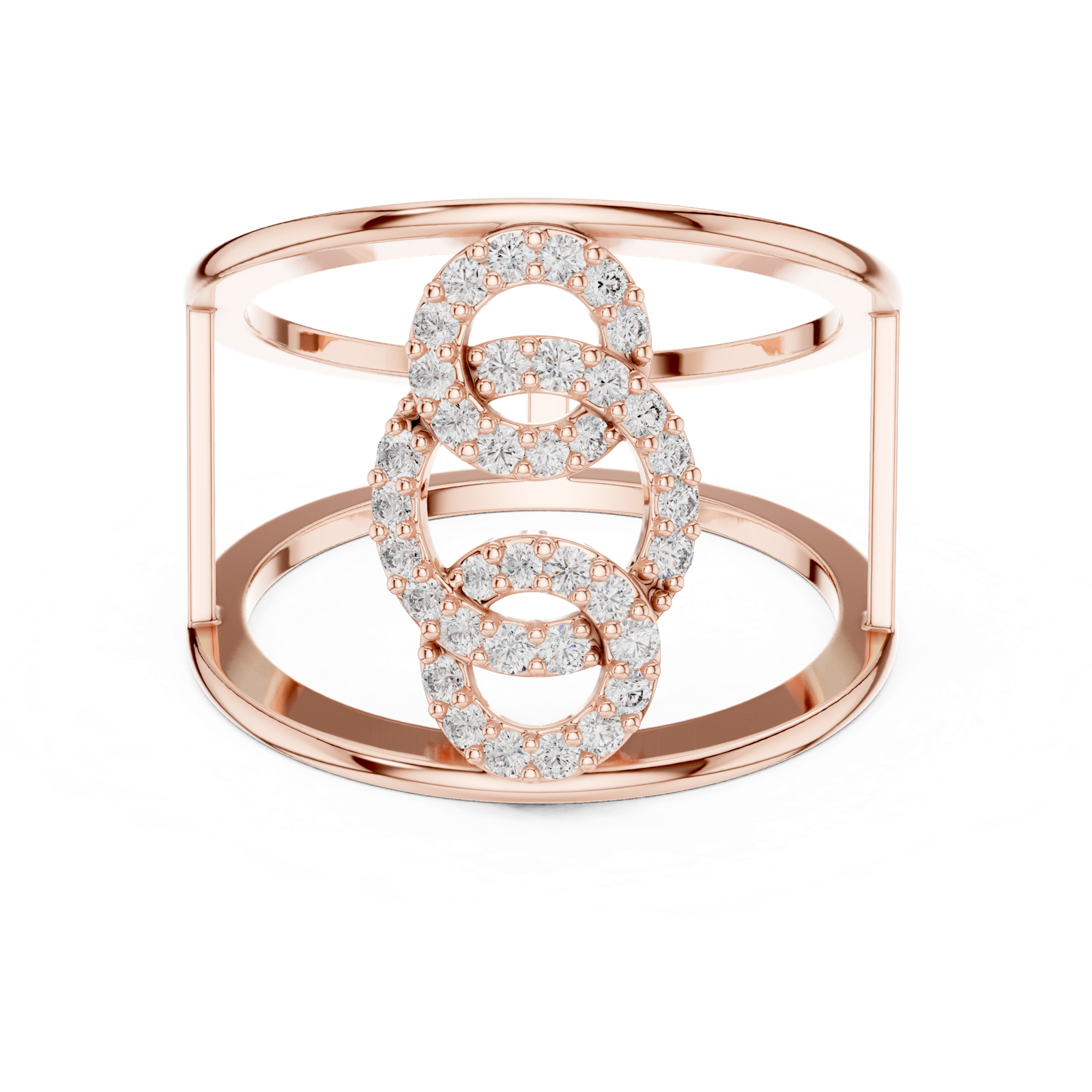 Gold Ring LR-01 (85), Rose Gold, view 4