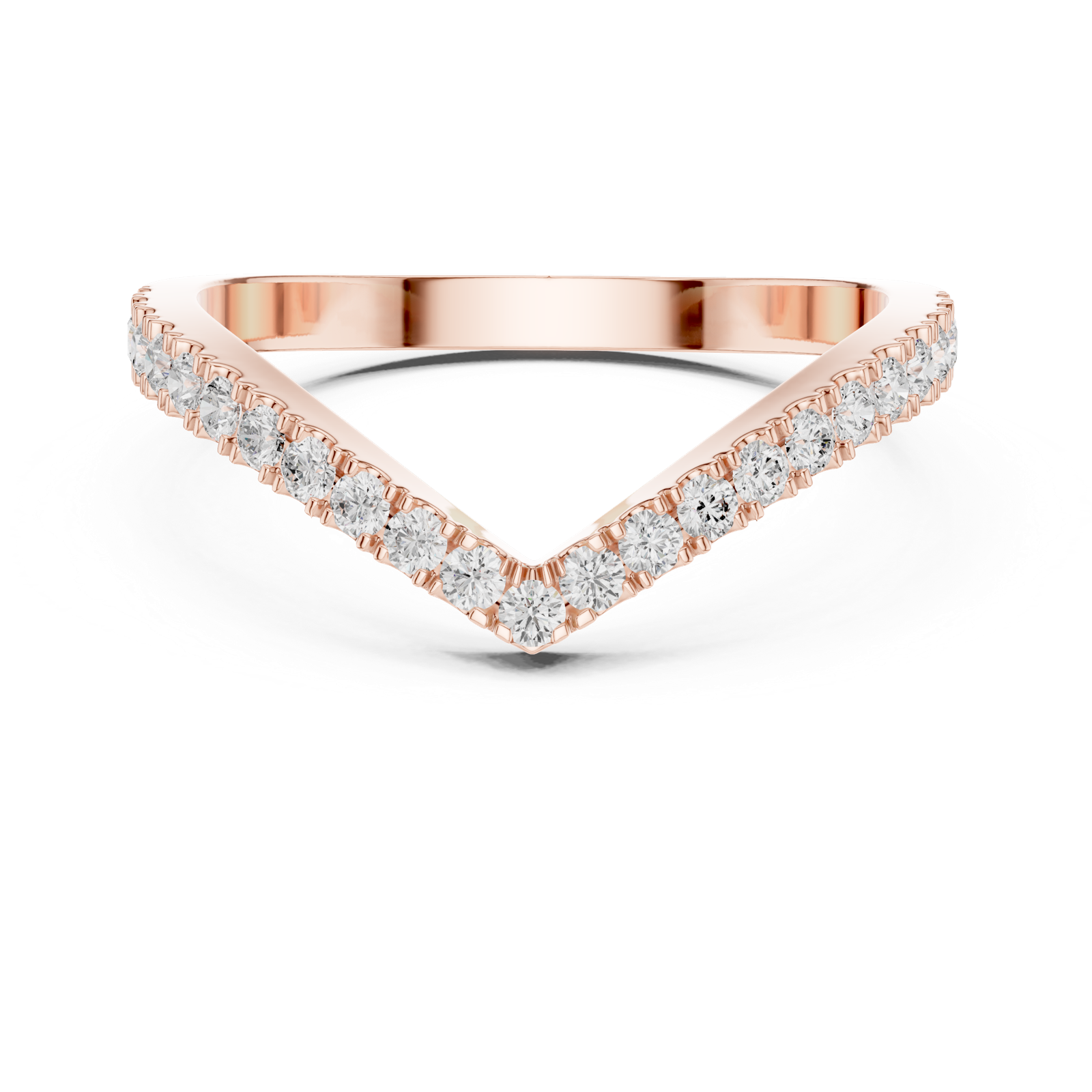 Gold Ring DDLR-1117, Rose Gold, view 4