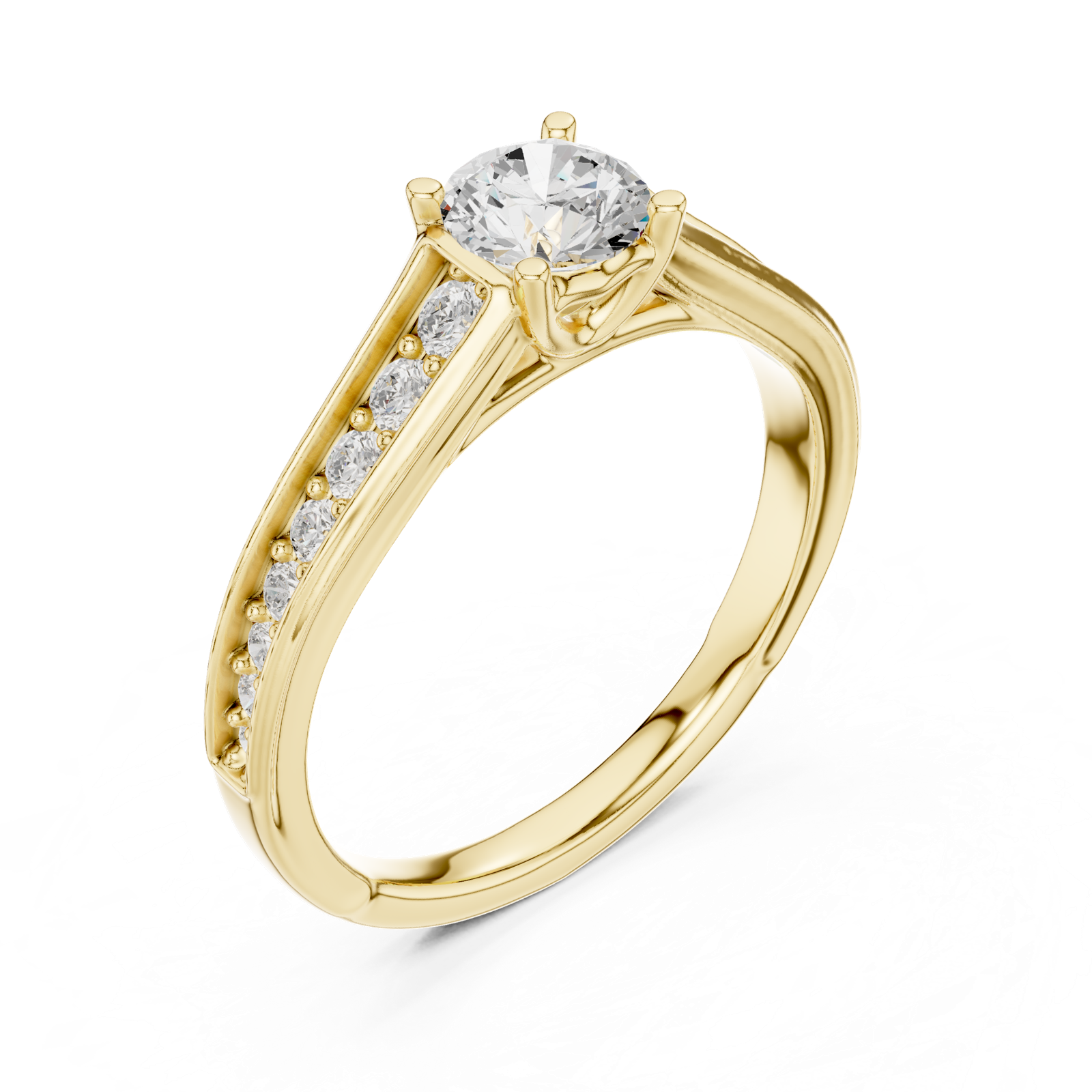 Gold Ring LR-0309, Yellow Gold, view 2