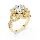 Gold Ring DDLR-411, Yellow Gold, view 2