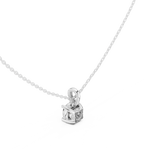 Gold Jewelry, Cushion center stone, White Gold, view 2