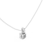 Gold Jewelry, Cushion center stone, White Gold, view 2