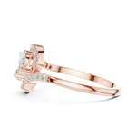 Gold Ring HLR-175, Rose Gold, view 3