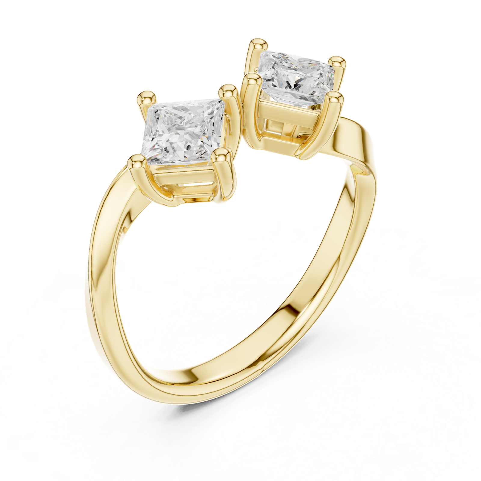 Gold Ring DDLR-489, Yellow Gold, view 2