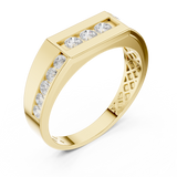 Gold Ring DDLR-389, Yellow Gold, view 2