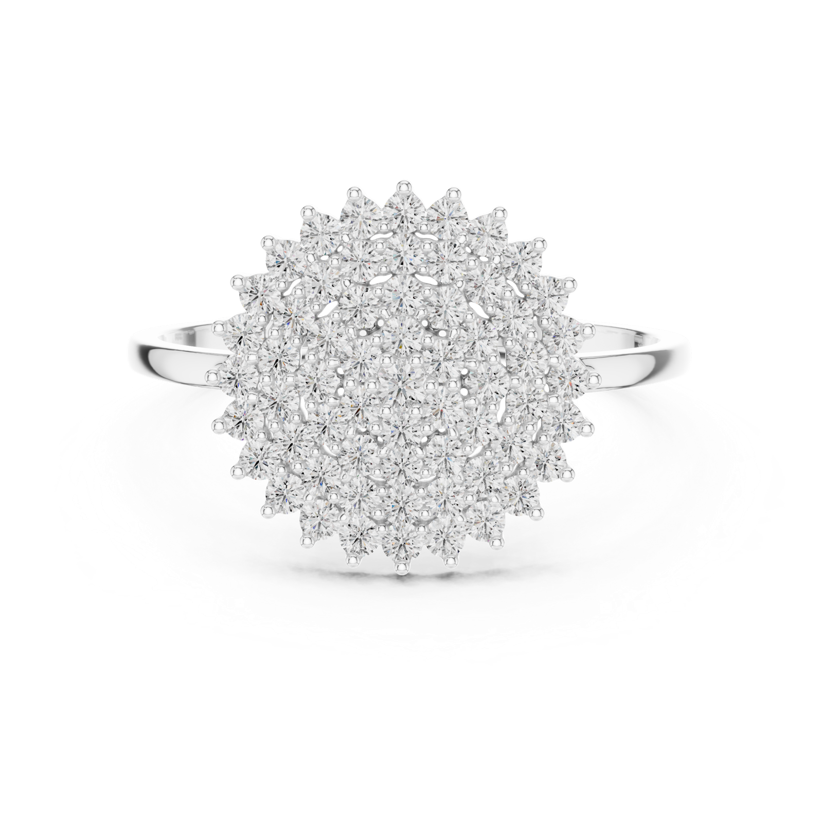 Gold Ring DR-6304, White Gold