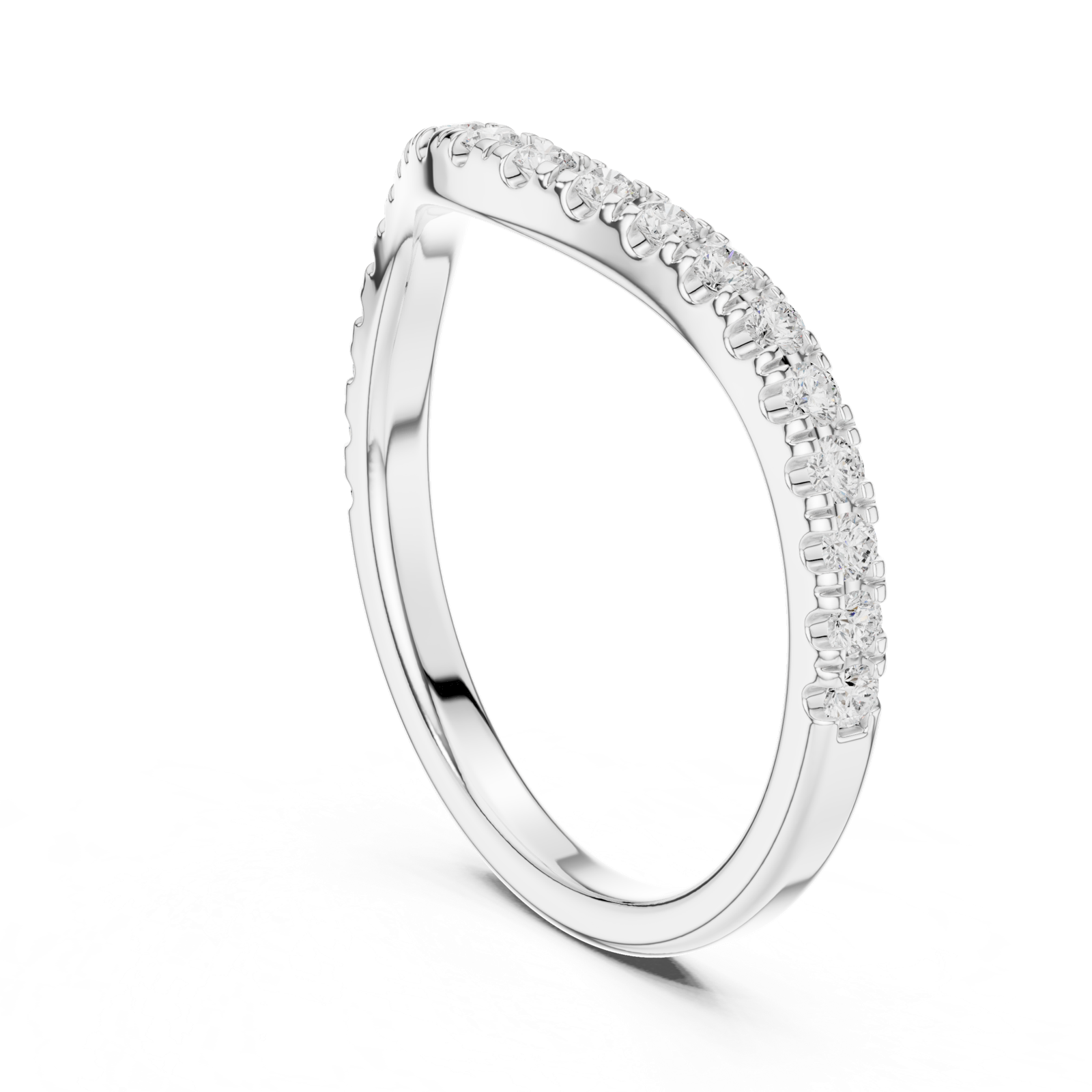 Gold Ring DDLR-791, White Gold, view 1