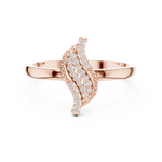 Gold Ring DDLR-663, Rose Gold, view 4
