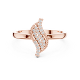Gold Ring DDLR-663, Rose Gold, view 4