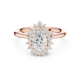 Gold Ring DDLR-699, Rose Gold, view 4
