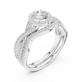 Gold Ring LR-0268, White Gold, view 2