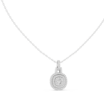 Gold Pendant GPD-0005, White Gold, view 1