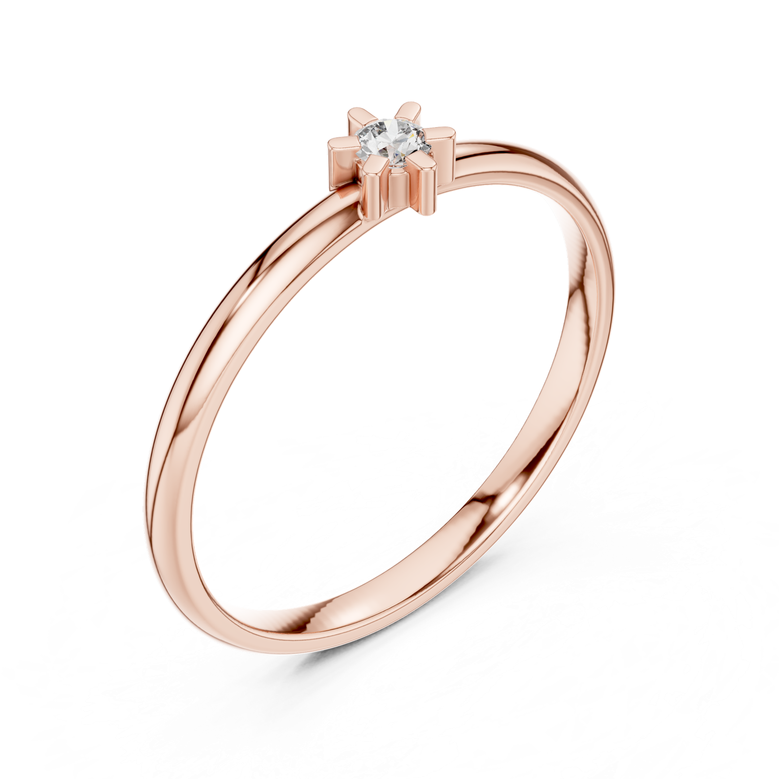 Gold Ring Ledis Ring, Rose Gold, view 2