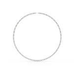 14K Solid Gold Lab Diamond Tennis Necklace, White Gold