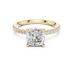 Gold Ring DDLR-1010, Yellow Gold, view 4