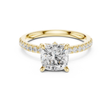 Gold Ring DDLR-1010, Yellow Gold, view 4