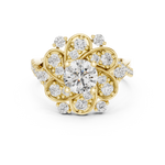 Gold Ring DDLR-187, Yellow Gold, view 4