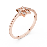 Gold Ring DR-6258, Rose Gold, view 2