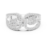 Gold Ring 19-120004L, White Gold, view 4