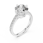 Gold Ring DDLR-162, White Gold, view 2