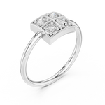 Gold Ring L28-13, White Gold, view 2
