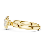 Gold Jewelry L36-10, Round center stone, Yellow Gold, view 3