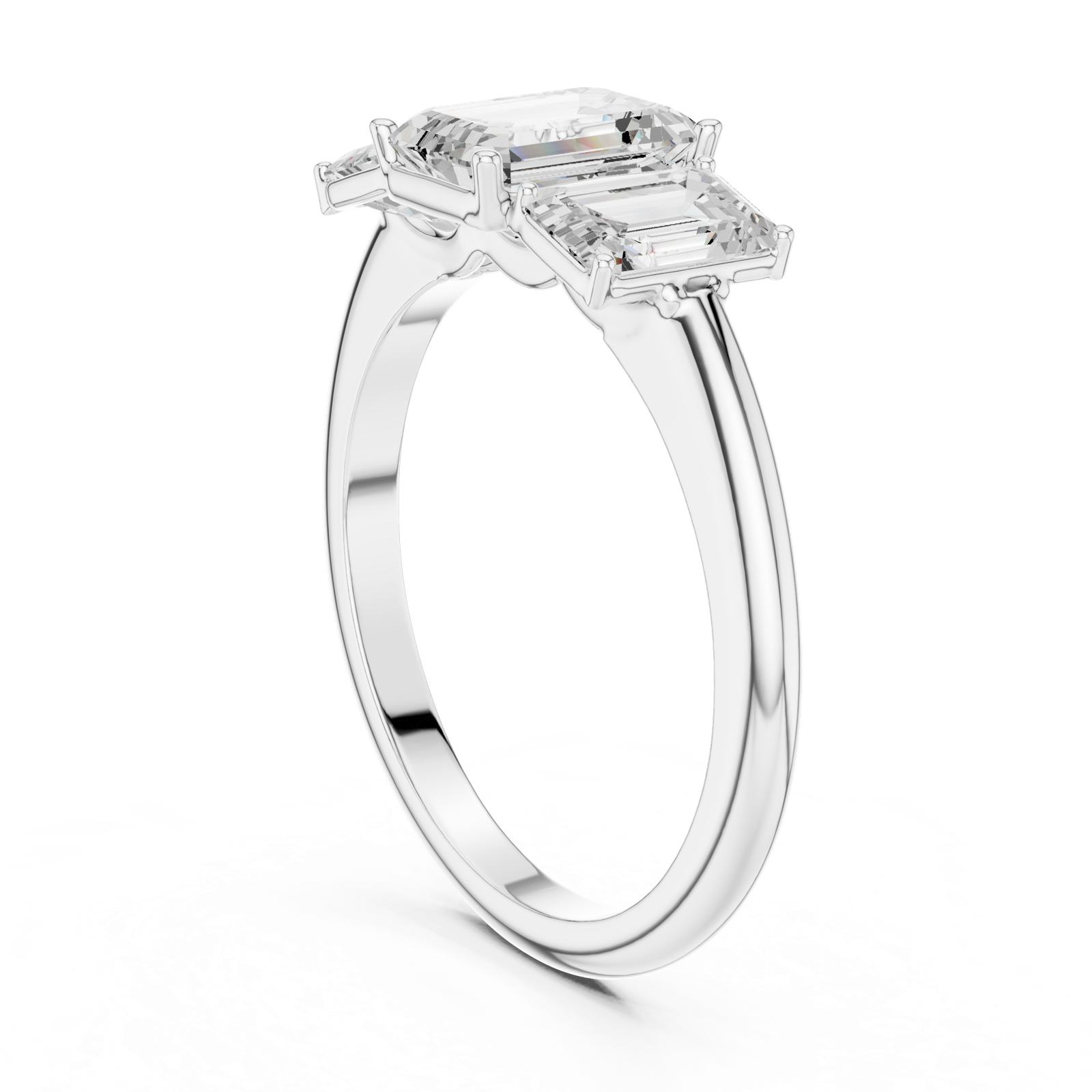 Gold Ring DDLR-1073, White Gold, view 1