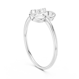 Gold Ring 12-10039@L, White Gold, view 1