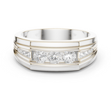 Gold Men's Ring GGR-0018, White Gold