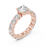 Gold Ring DDLR-656, Rose Gold, view 2