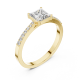 Gold Ring ALR-166, Yellow Gold, view 2