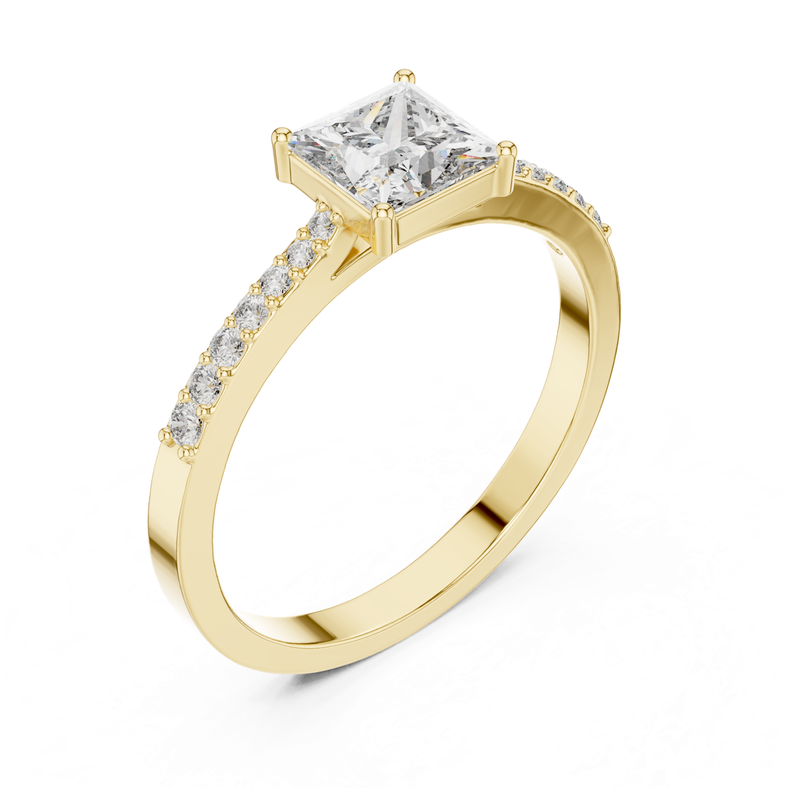 Gold Ring ALR-166, Yellow Gold, view 2