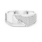 Gold Ring LR-01 (27), White Gold, view 4