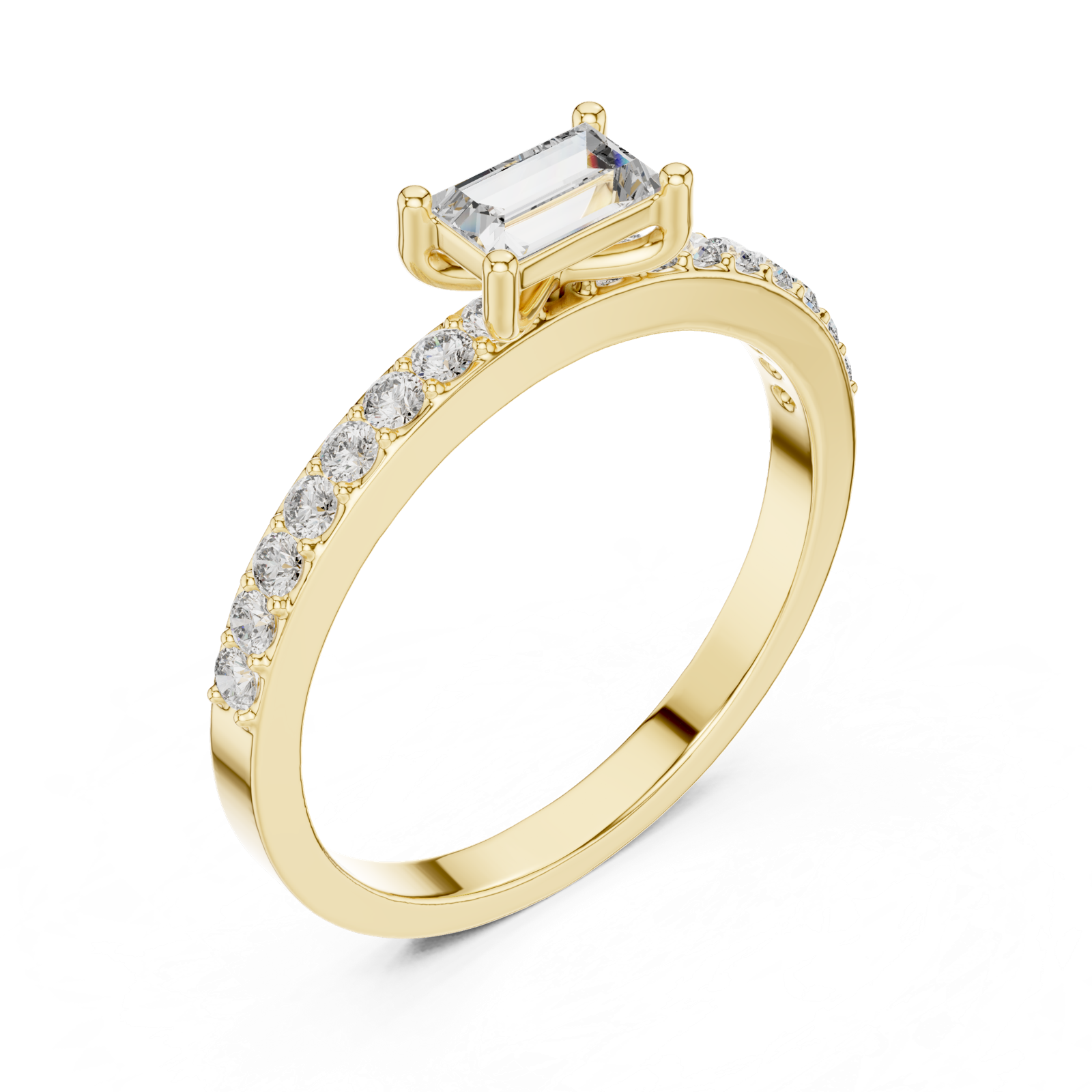 Gold Ring ALR-80, Yellow Gold, view 2