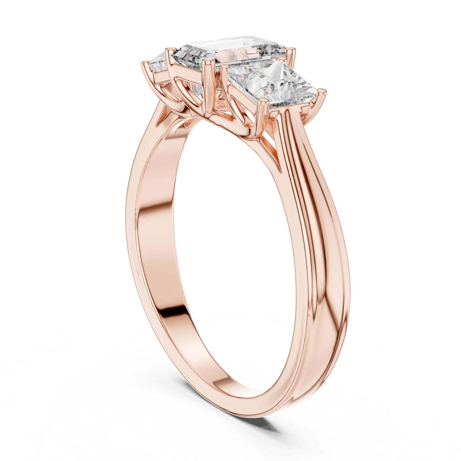 Gold Ring LR-0034, Rose Gold, view 1