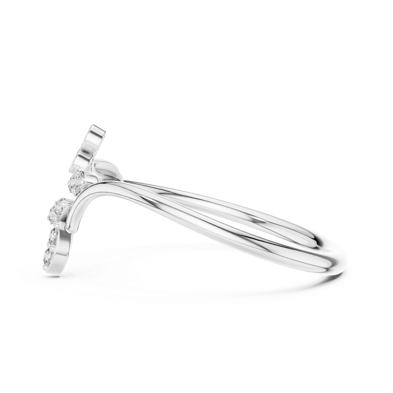 Gold Ring 1 (157), White Gold, view 3