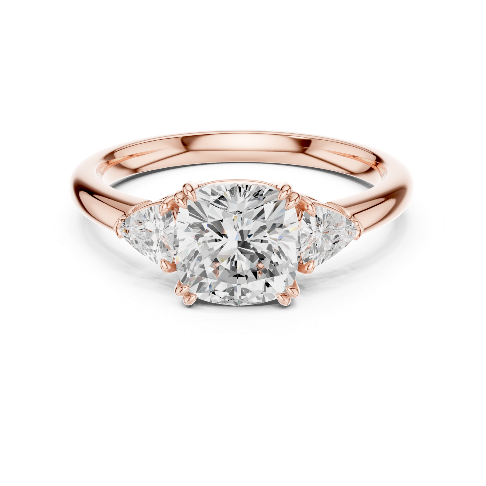 Gold Ring DDLR-850, Rose Gold, view 4