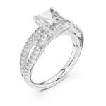 Gold Ring L03-704, White Gold, view 2